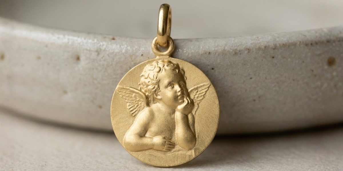 Medalla de bateig en or 18k - Zapata Joyeros Barcelona